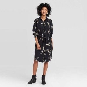 A New Day Floral Shirtdress